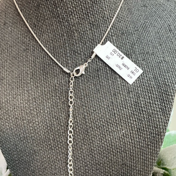 JCPenney Silver Snowflake Necklace - Picture 3 of 3